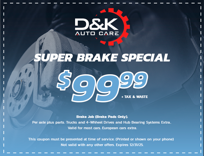 special coupon brake job